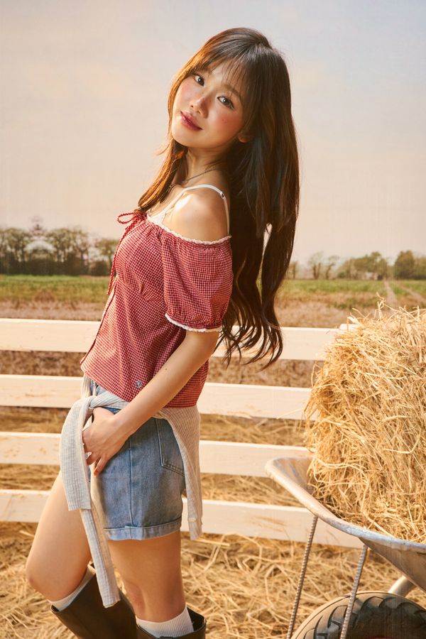 WHOAU Áo kiểu nữ Meichan Plaid Top_WHBLG2531B