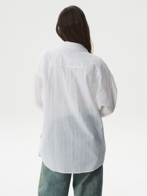 WHOAU Áo sơ mi nữ Summer Long Sleeve Shirts_WHYAG2541F
