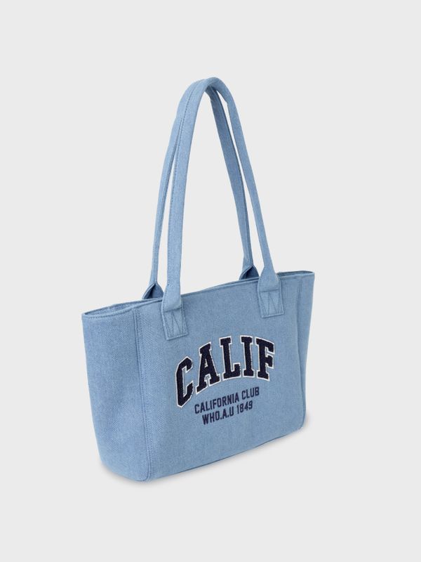 WHOAU Túi xách nữ thời trang Boucle Lettering Shoulder Bag_WHBGF4T21A