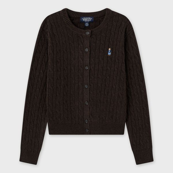 WHOAU Áo len Steve Cable Cardigan_WHCKGB911F