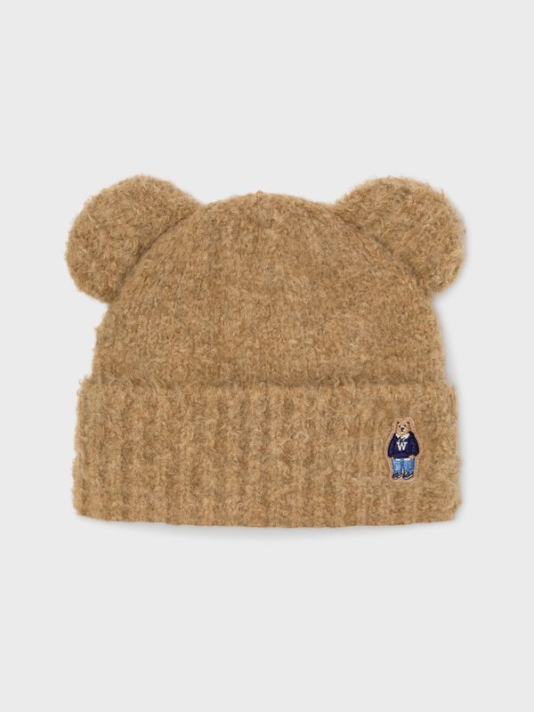 WHOAU Nón len Steve Bear Boucle Beanie[B]_WHHMF4T53A