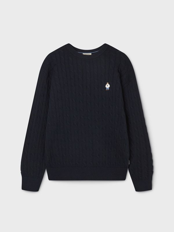 WHOAU Áo len nam Steve Cable Sweater_WHKAG1121M