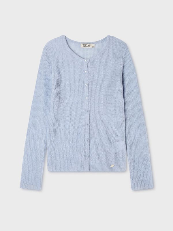 WHOAU Áo len Layered cardigan over a busty top_WHCKGB966F