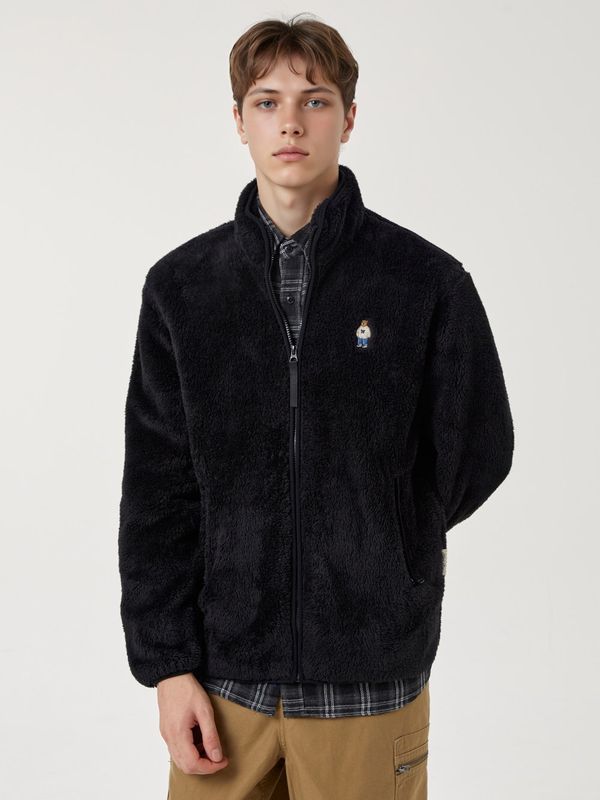 WHOAU Áo khoác nỉ Signature Patch Hood Zipup(Colorblock)_WHMZG1112U