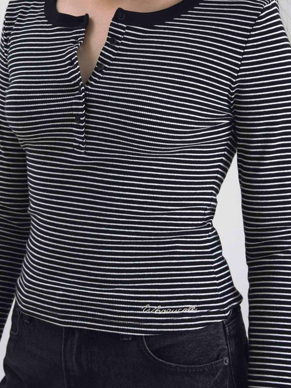 Ribbed Henry Neck T-shirt_WHLAF3822F