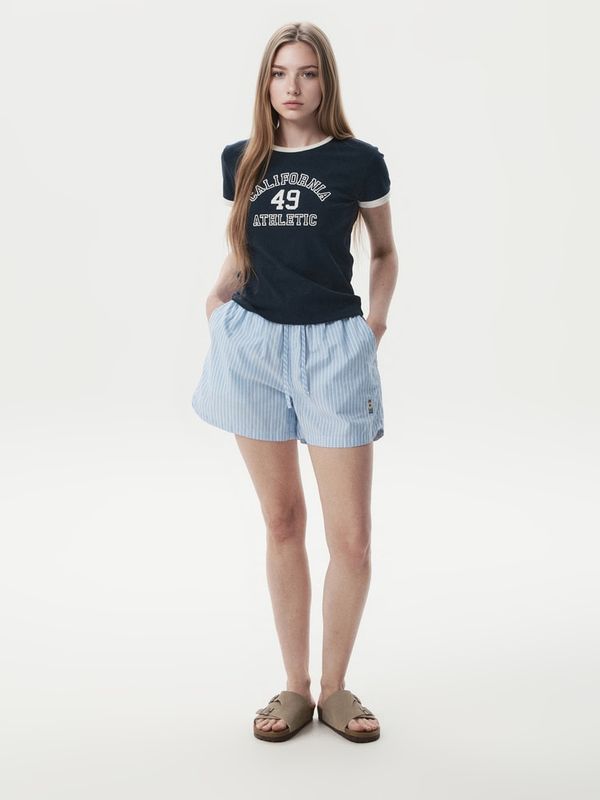WHOAU Quần nữ Steve Stripe Shorts(Set-up)_WHTHG2511F