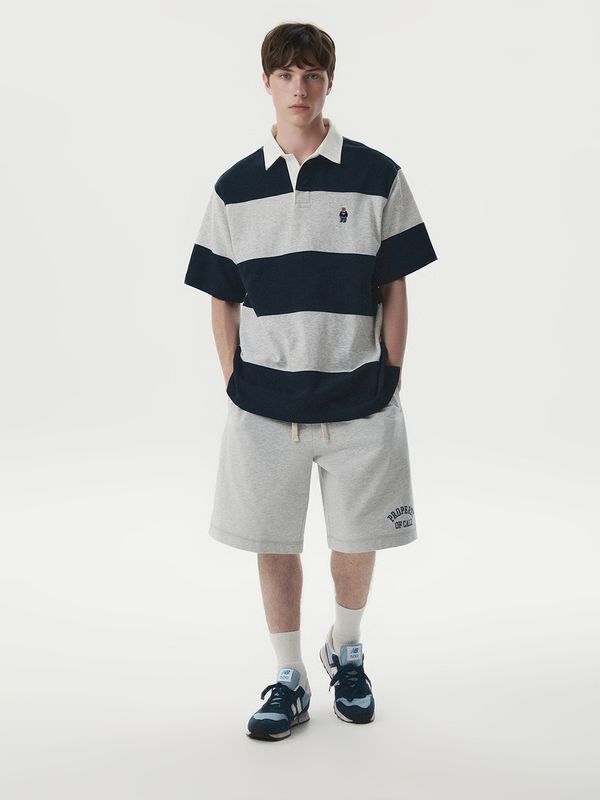 WHOAU Áo thun Steve Colorblock Collar T-Shirt_WHHAG2421U