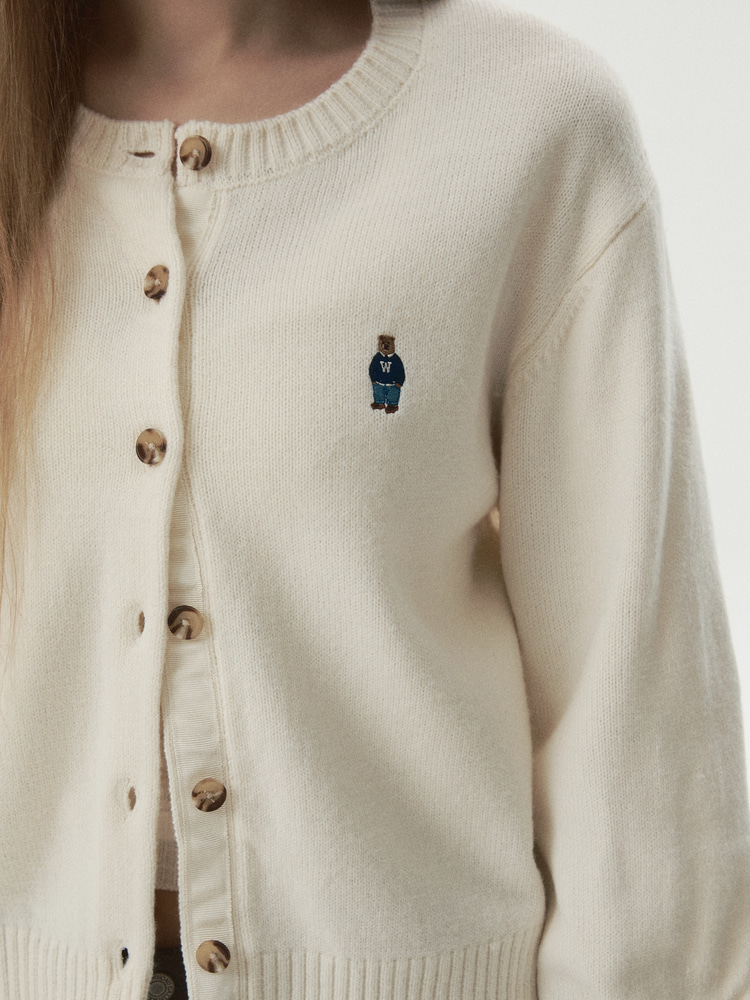 WHOAU Áo len Steve R-neck Cardigan_WHCKGB923F