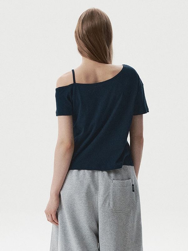 WHOAU Áo thun trễ vai One-Shoulder T-shirt(F)_WHRPGB723F