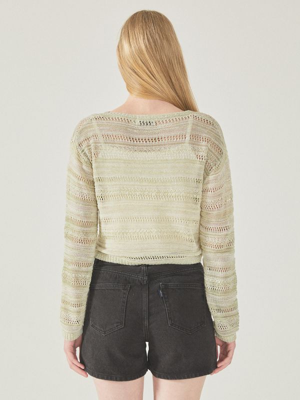 Two tone Mesh Sweater_WHKAF2791F