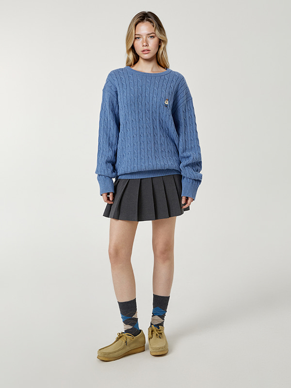 WHOAU Áo len Steve Cable Sweater_WHKAG1121M