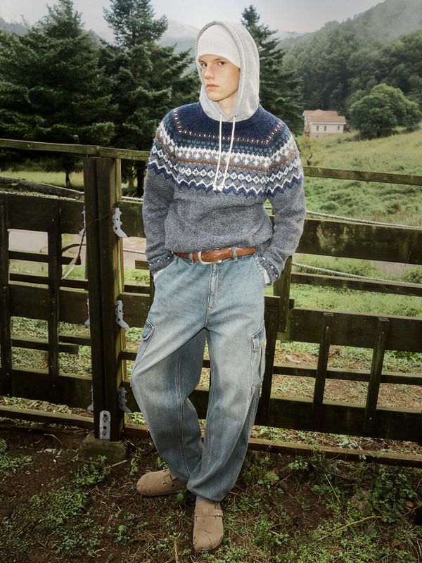 Vintage Denim Cargo Pants(U)