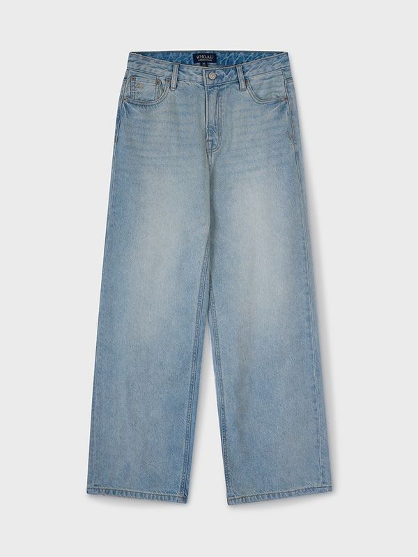 WHOAU Quần jeans nữ Semi Wide Denim (F)_WHTJG2312F