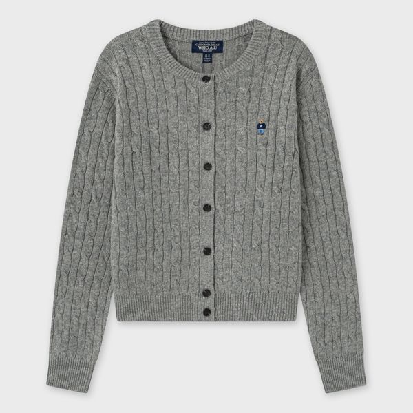 WHOAU Áo len Steve Cable Cardigan_WHCKGB911F