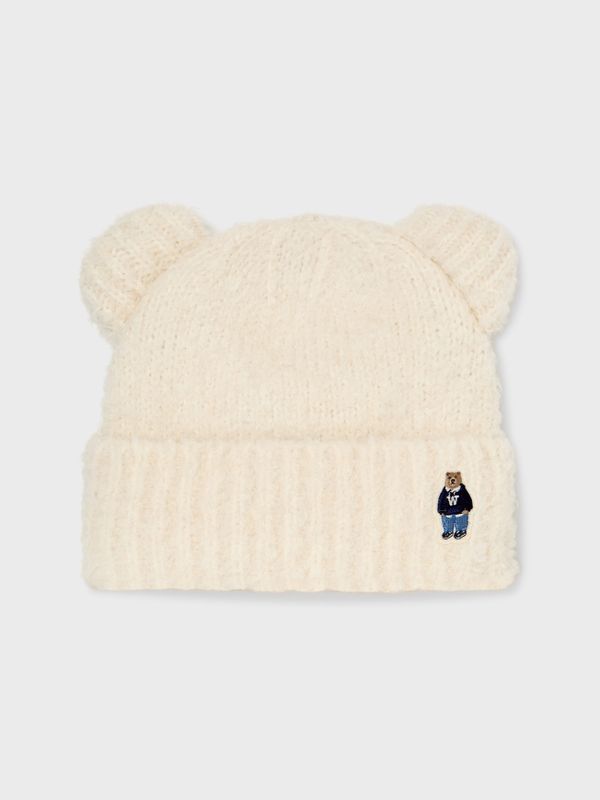 WHOAU Nón len Steve Bear Boucle Beanie[B]_WHHMF4T53A