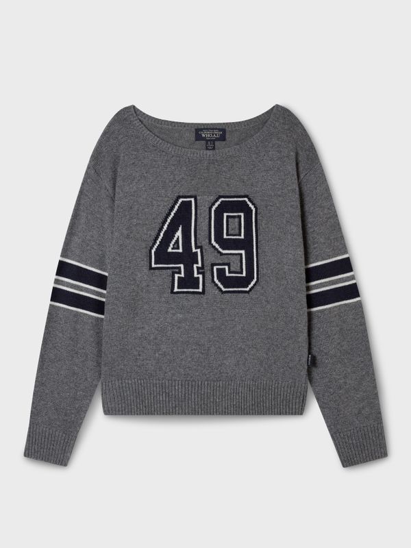 [Cali] Loose-fit Boat neck Pullover