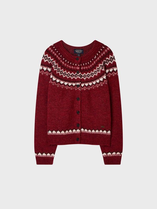 WHOAU Áo len Fair Isle Cardigan_WHCKGBV24F