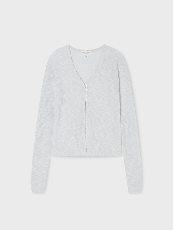 WHOU Áo len mỏng Summer Button Cardigan_WHCKG2525F