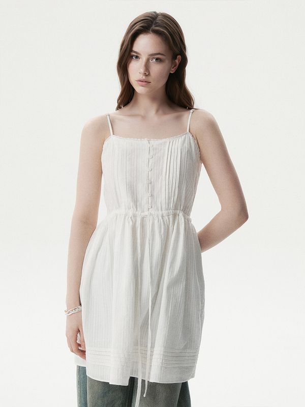 WHOAU Đầm Dobby Layered Dress_WHOWG2441F