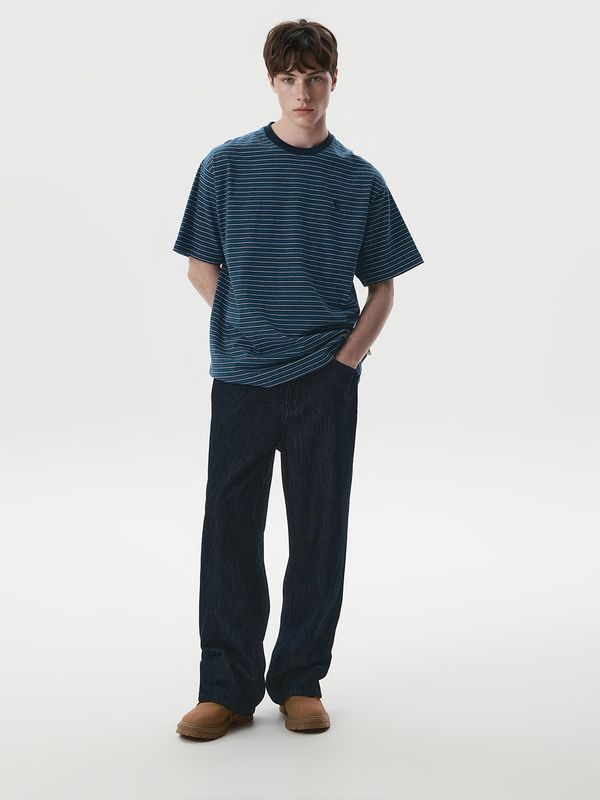 WHOAU Áo thu Unisex Multi Stripe T-Shirt_WHRSG2541U