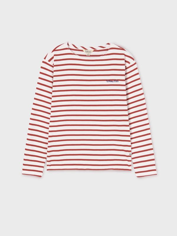 Boat Neck Stripe T-shirt
