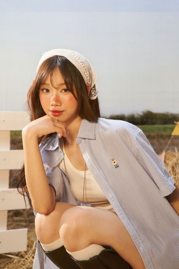 WHOAU Quần ngắn Meichan Steve Seersucker Shorts(Set-up)_WHTHG2512F