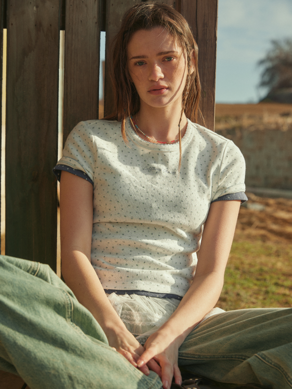 Feminine Picot T-shirt