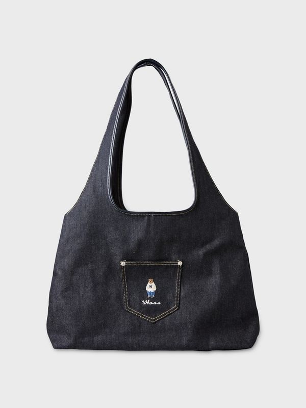 WHOAU Túi Steve Denim Shoulder Bag_WHBGGB821A