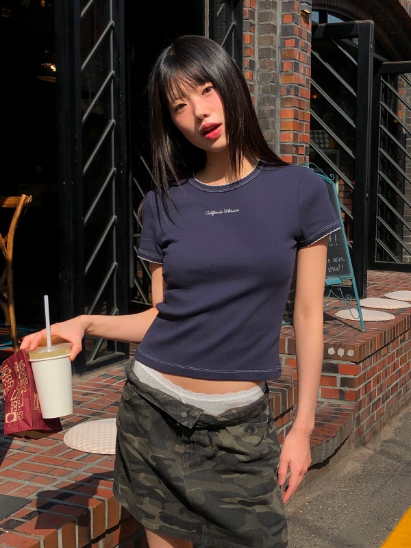 WHOAU Áo thun nữ Feminine Picot T-Shirt_WHRAG2531F