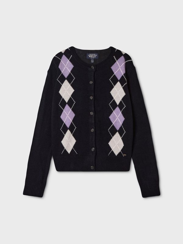 WHOAU Áo len Argyle Cardigan[B]_WHCKGB951F