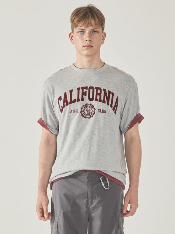 California Letter Short Sleeve T-shirt_WHRAF2321U