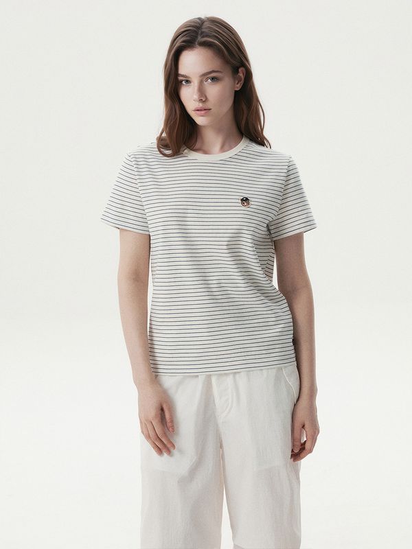 WHOAU Áo thun nữ Steve Multi Stripe T-shirt(F)_WHRSG2531F