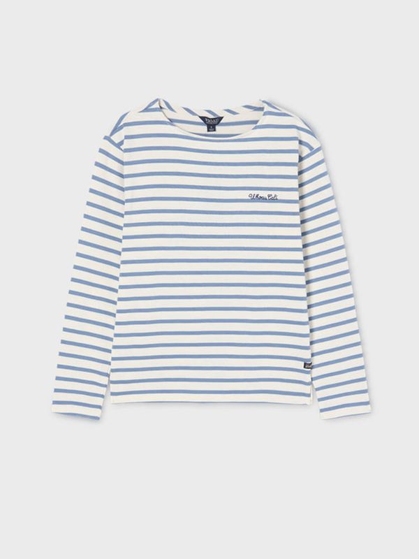 Boat Neck Stripe T-shirt