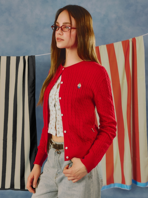 Steve High Gauge Cotton Cable Cardigan