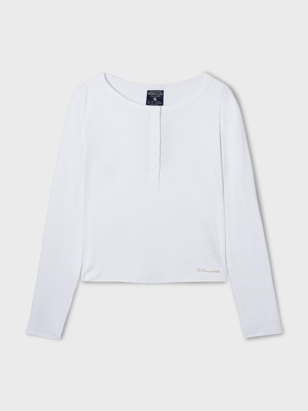 Ribbed Henry Neck T-shirt_WHLAF3822F