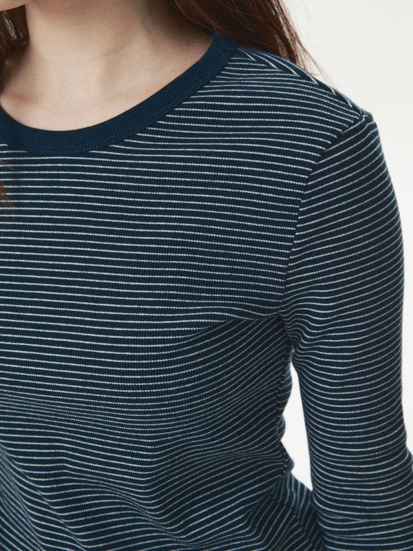 Ribbed Long Sleeve T-shirt