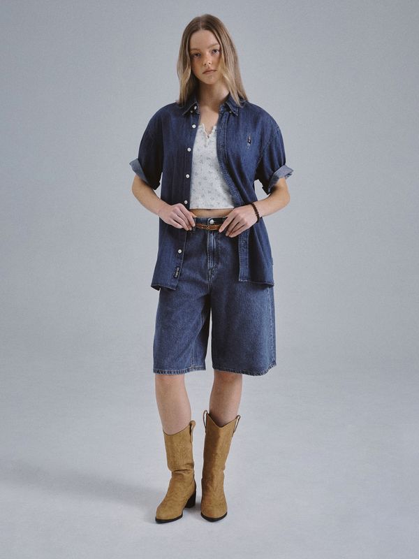 Steve Denim Short Sleeve Shirts_WHYJF2512U