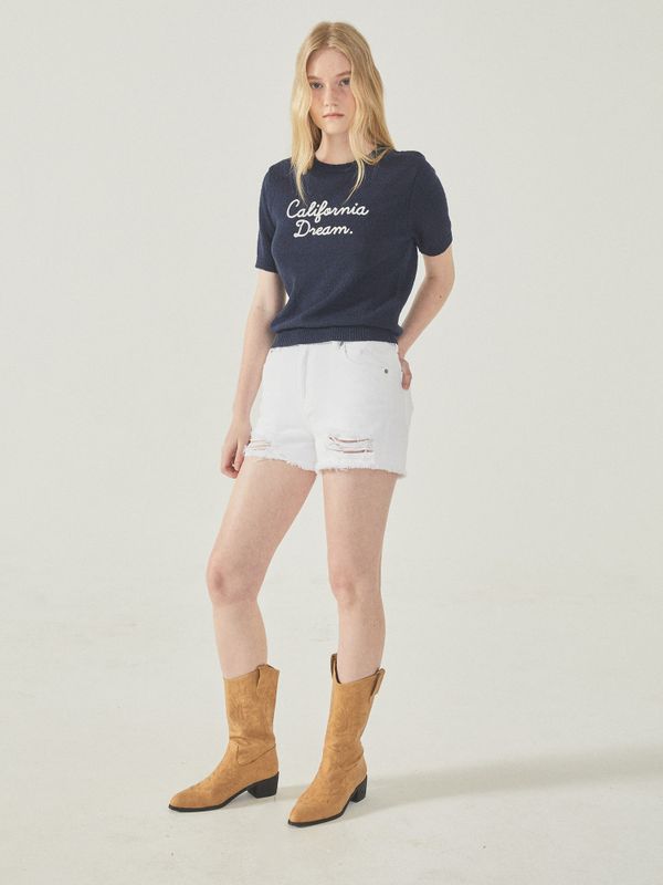 Destroyed Short Denim Shorts_WHTJF2637F