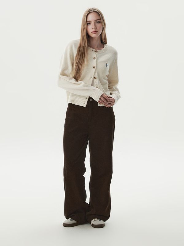 WHOAU Áo len Steve R-neck Cardigan_WHCKGB923F