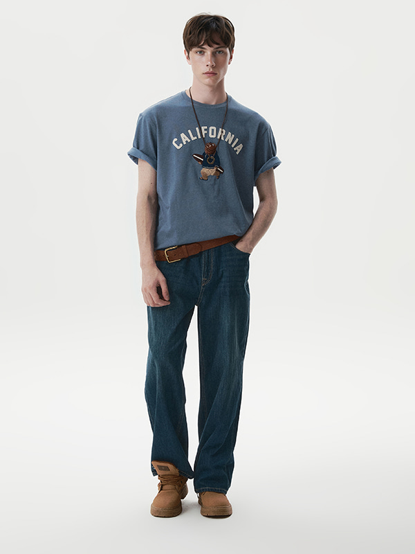 WHOAU Áo thun UNISEX Steve Patch T-shirt_WHRAG2421U
