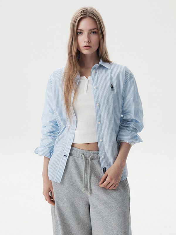 WHOAU Áo sơ mi nữ Steve loose fit shirt (F)_WHYAGB721F