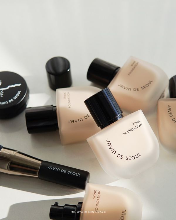 Kem nền cao cấp Javin De Seoul chai thủy tinh, cho lớp nền lì mịn, kiềm dầu - Wink Foundation