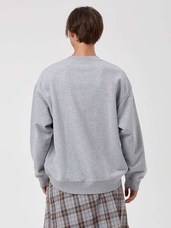 WWHOAU Áo nỉ unisex Varsity Lettering Sweatshirt_WHMWF4901U