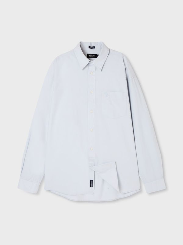 WHOAU Áo Sơ mi Unisex Loose-fit Cotton Shirts (U)_WHYAGB831U