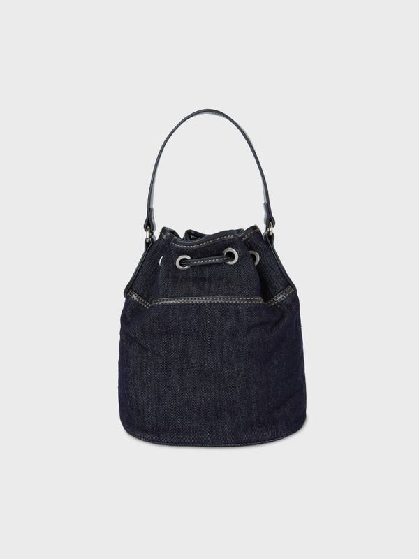 WHOAU Túi xách dây rút Steve Denim Bucket Bag_WHBGF3824A