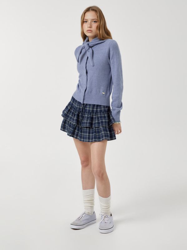 WHOAU Áo len Bokashi Scarf Set Cardigan_WHCKF4946F