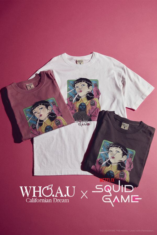 [WAU X SQUID GAME] Cartoon Dyed T-Shirt_WHRPF2393U