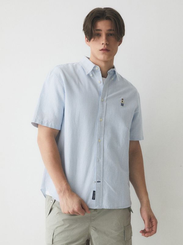 【WHO.A.U】Steve Oxford Short Sleeve Shirts WHO.A.U - Steve Oxford Short Sleeve Shirts_WHYWE2511U-01
