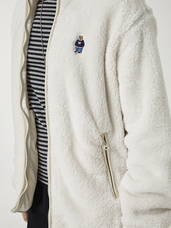 WHOAU Áo lông Steve Fur Fleece Zip-Up_WHMZF4V21U