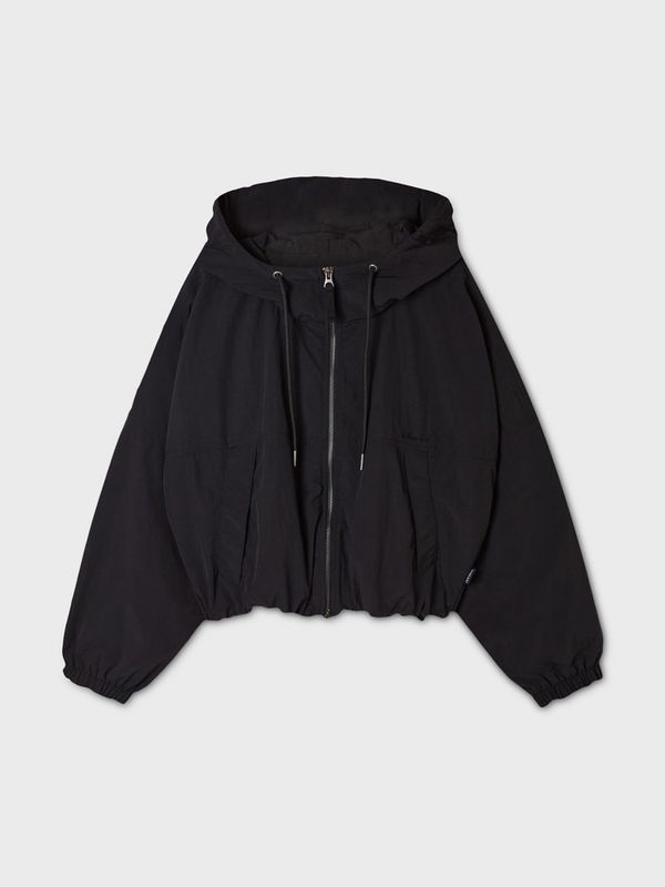 WHOAU Áo khoác Hooded Crop Windbreaker_WHJJGB822F